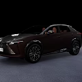 Lexus Black SUV With Modern Exterior Design And Distinctive Grille