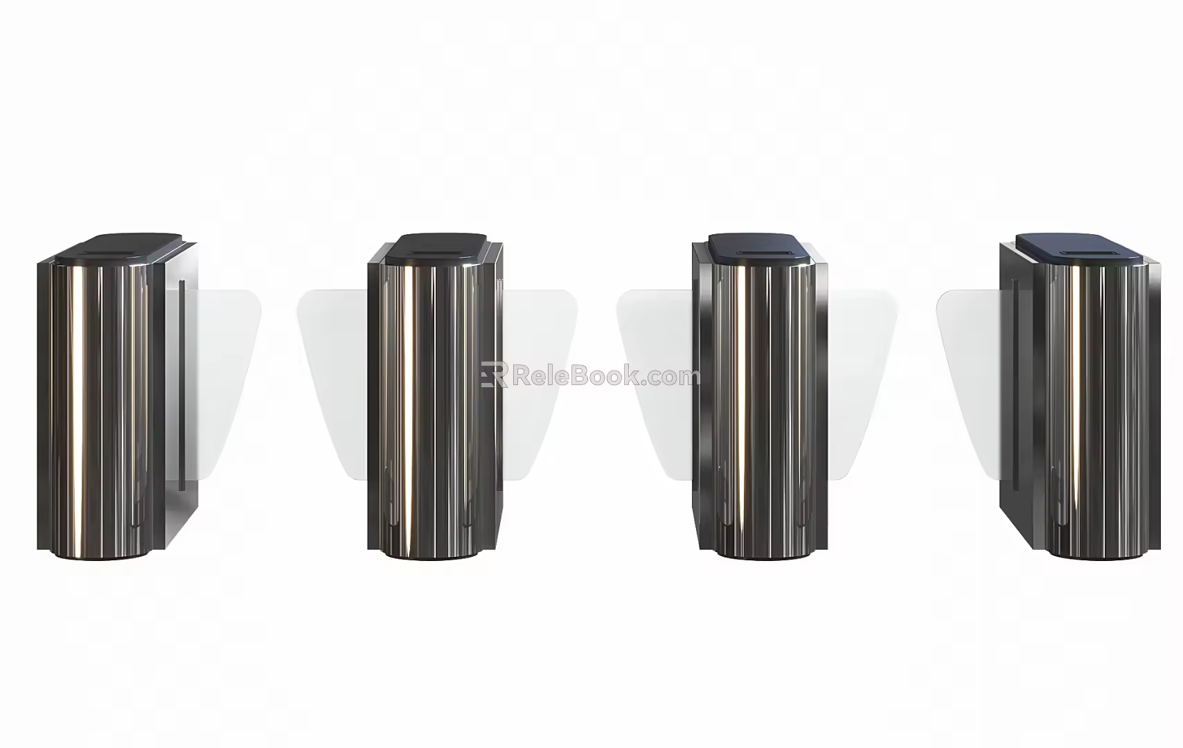 Access control gate subway gate office access control gate public equipment access control machine 3d model