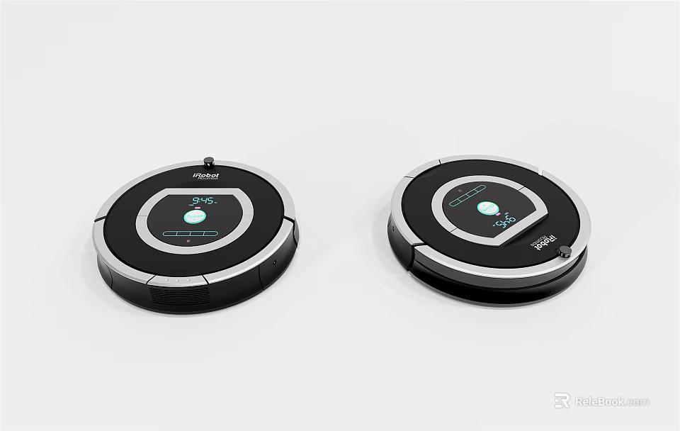 Two Deebot Robotic Vacuum Cleaners For Smart Home Daily Cleaning Appliance 3d model 