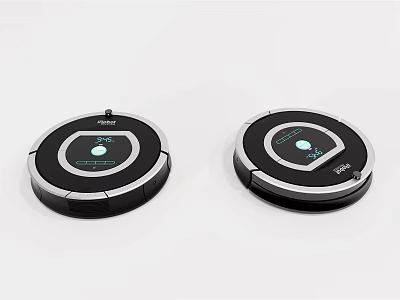 Two Deebot Robotic Vacuum Cleaners For Smart Home Daily Cleaning Appliance 3d model