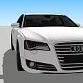 Luxury White Car With Modern Sleek Design And Black Alloy Wheels
