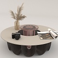 Coffee table decoration living room 3d model