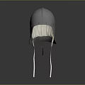 Medieval Silver Metal Helmet Displayed On Stand With Dark Background Historical Weaponry
