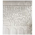 Abstract Geometric Patterned Wall Art With Intricate Relief And Modern Design 3d model