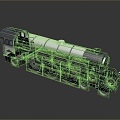 vintage train steam train train carriage locomotive head steam car carriage train modern vehicle 3d model