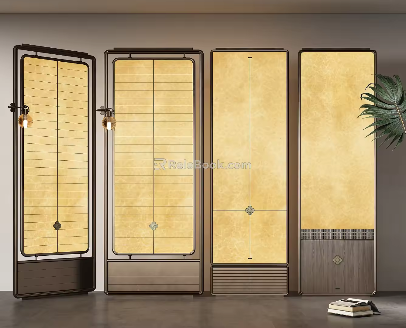 New Chinese Transparent Stone Screen 3d model