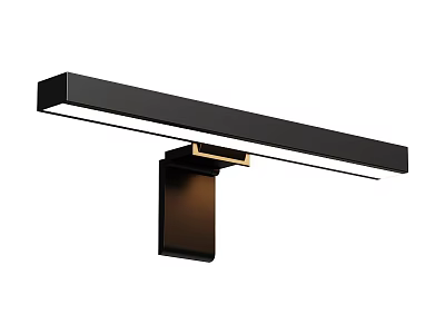Modern Black Wall Lamp With Sleek Long Design And LED Light For Home Decor 3d model