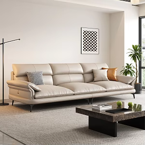 Modern three-seat sofa 3d model