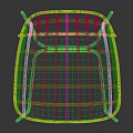 Modern Black Metal Frame Leisure Chair With Woven Design And Comfortable Seat