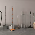 Essential Cleaning Tools Collection For Home Daily Use With Mops Brooms Vacuum Cleaners And Buckets