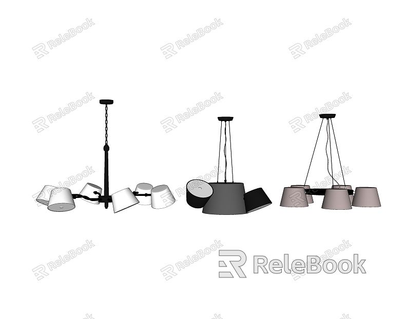 Modern lamp combination fashion simple metal chandelier combination model