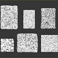 Household Cleaning Sponges With Various Porous Textures For Daily Kitchen And Bathroom Use