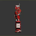 Red Cross Medical Robot With Emergency Rescue Equipment And Armor