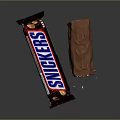 Delicious Snickers Chocolate Bar With Peanut Caramel Filling And Chocolate Coating
