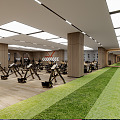 Modern Gym 3d model