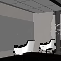 Modern Beauty Hair Salon Interior With Circular Mirrors Salon Chairs And Black Marble Floor