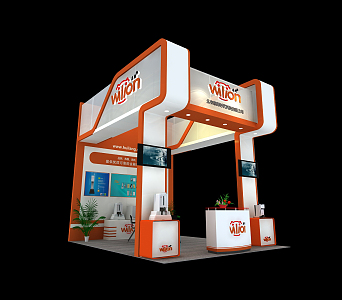 Modern Exhibition Booth 3d model