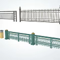 Modern Railing Iron Railing 3d model