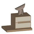 Bedside table lamp 3d model