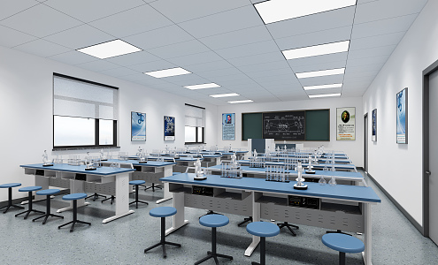 Modern Laboratory 3d model