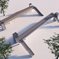 Modern People's Overpass 3d model