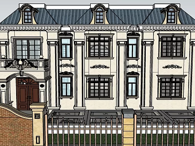 French Architecture 3d model French Architecture 3d model