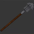 Lion Head Designed Hammer With Metallic Head And Wooden Handle