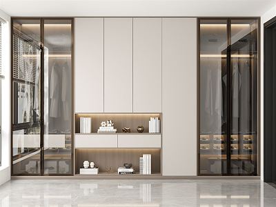 Modern wardrobe 3d model