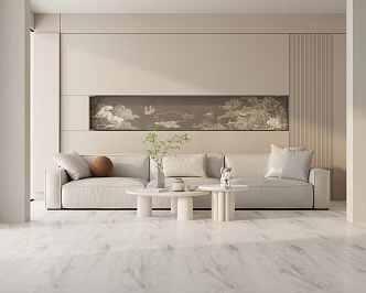Three-seat sofa 3d model
