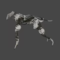 Armored Mechanical Robot Character Design For Game And Movie Scenes