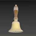Brass Bell With Wooden Handle For Home Decor And Daily Use