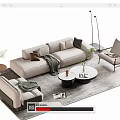 Sofa coffee table 3d model