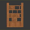 Rustic Wooden Bookshelf With Open Shelves And Simple Design Structure