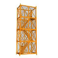 Orange Metal Industrial Equipment Scaffolding With Multi Level Ladder And Safety Netting
