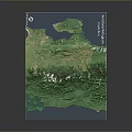 Modern High Quality Detailed 3D Topographic Terrain Model of Mexico