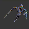 Sci-Fi Armor Alien Armor Sci-Fi Armor High-Tech Armor Futuristic Armor Alien Warrior Armor 3d model