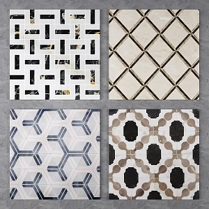 Modern Tile Stone Parquet Marble Parquet 3d model