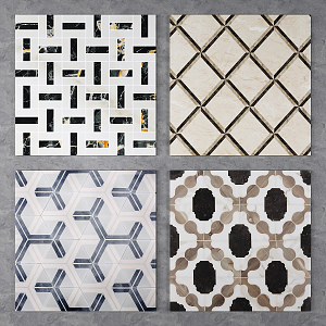 Modern Tile Stone Parquet Marble Parquet 3d model