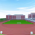 modern playground 3d model