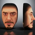 Realistic 3D Head Model Showing Front And Side View With Detailed Facial Features