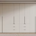 Modern White Wardrobe Interior Design with Sleek Cabinet Doors and Drawers