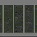 Various Stepping Stone Designs With Natural Stone Slabs On Green Grass