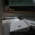 Cozy Round Table And Chair Set By Rainy Window With Green Plants Books And Lemon