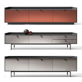 Modern TV Cabinet Side Cabinet 3d model