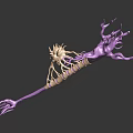 Medical Device Featuring 3D Neuronal Branch Design Claw Shaped End And Reflective Surface