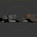 Ancient Red Architectural Brick With Carved Texture And Layered Structure