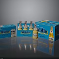 Display Of Modelo Special Beer Bottles And Blue Packaging Boxes On Reflective Surface