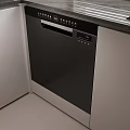 Modern Kitchen Interior With Built In Dishwasher Sleek Cabinets And Countertop