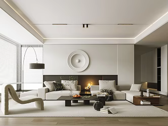modern living room 3d model
