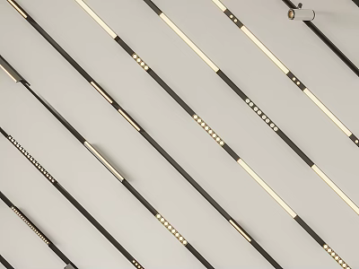 Modern LED Downlights And Spotlights With Sleek Linear Design For Home Lighting 3d model